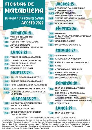 Imagen FIESTAS MATABUENA AGOSTO 2022